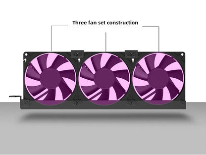 TEUCER VC-C270 Auxiliary PCI Case Ball Bearing Plastic Heatsink for Graphics Card Cooler Efficient CPU Computer Cooling Fan