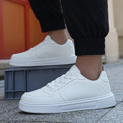 High Quality Casual Shoes Lace up Lightweight Comfortable Breathable Couple's Board White Men's Women's Walking Sneakers