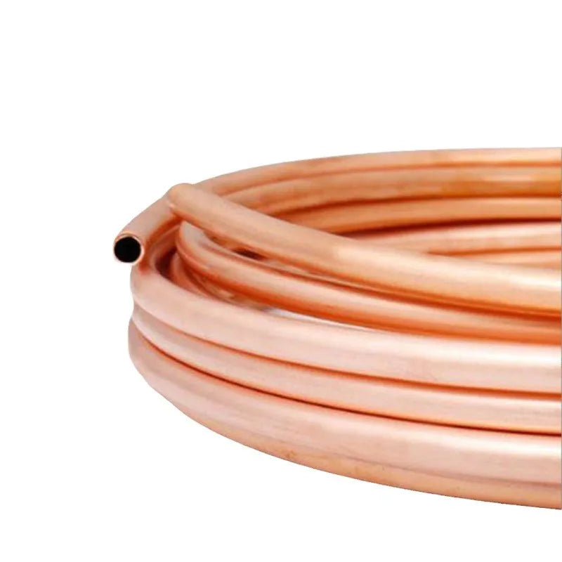 Pancake Design 3/4" (19mm) X 0.8mm HVAC Copper Tubes 15m for Air Conditioner & Refrigerator for Bending Cutting and Welding