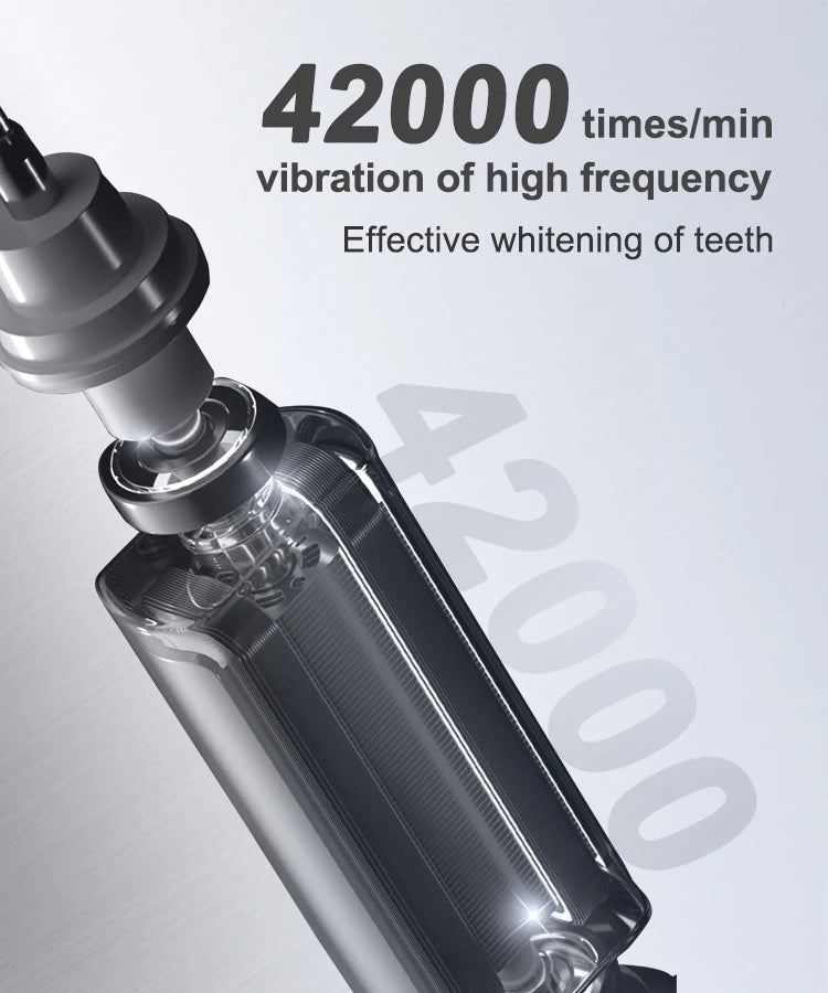 Deep Clean Rechargeable Sonic Electric Toothbrush with 8 Brush Heads Adult IPX7 Waterproof Medium Electric Tooth Cleaner