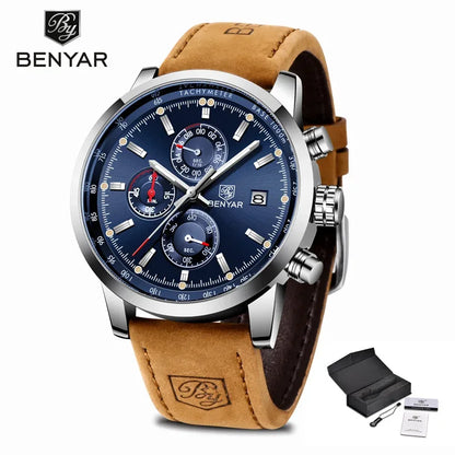 BENYAR Watches Men Luxury Brand Quartz Watch Fashion Chronograph Watch Reloj Hombre Sport Clock Male Hour Relogio Masculino 2023