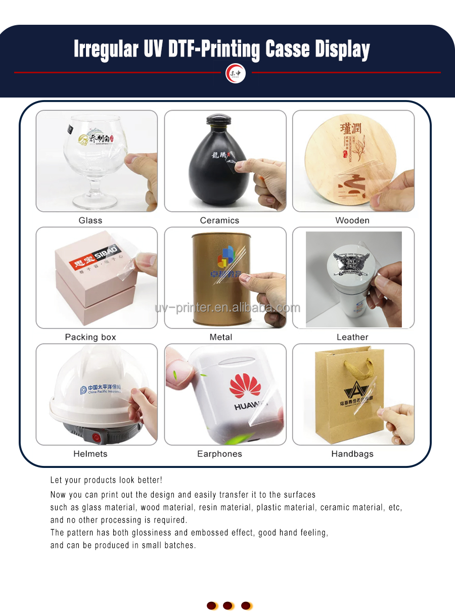 DOMSEM New A3 UV Sticker DTF Printer Inkjet Pet Film Sheet Sticker Uv Printing Machine
