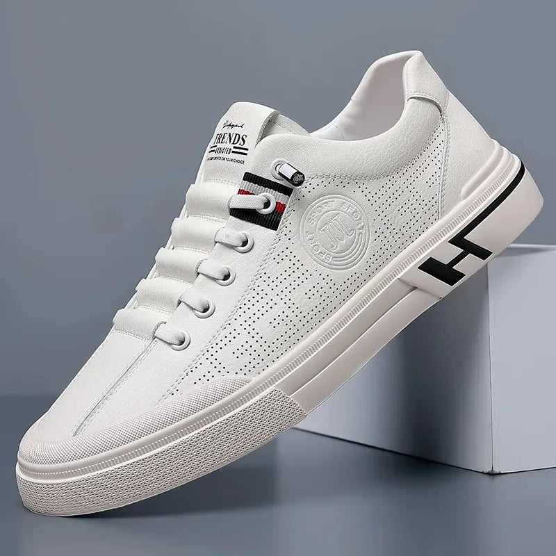 New Arrival Men's Casual Sports Shoes Comfortable Breathable Fashion Design with Genuine Leather Lining PVC Insole Walk Style
