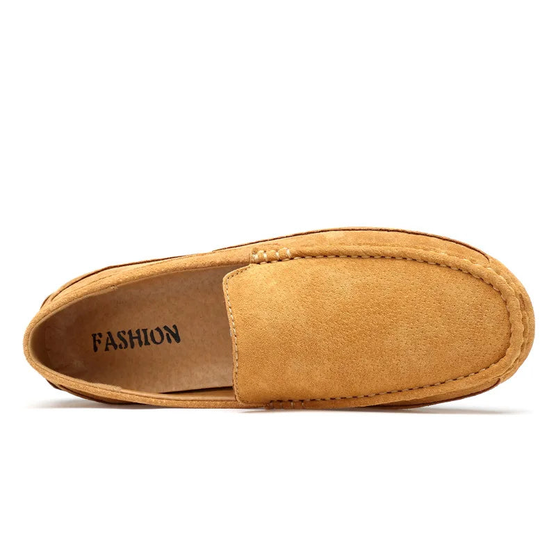 Suede Leather Man Loafers Luxury 2021 Casual Shoes For Men Boat Shoes Handmade Men Slipon Driving Shoes Male Moccasins Zapatos99