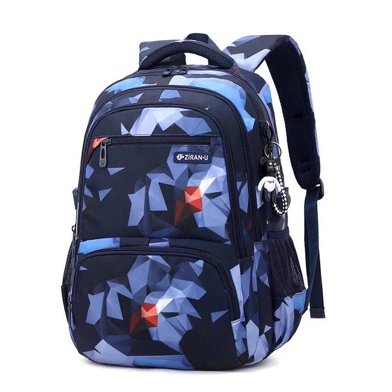 Fashionable Unisex Student Backpack Waterproof Stylish Mochilas with Zipper Closure Personalized School Bag for Students Babies