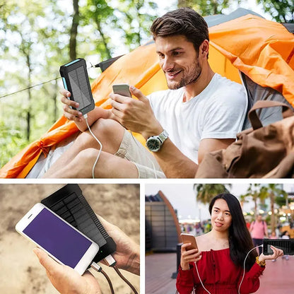 High-Efficient 10000mAh Solar Power Bank Charger Waterproof Mobile Phone/Tablet PC Solar Charger With 20000mAh Capacity