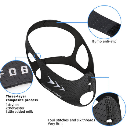 FDBRO MMA Cardio Workout 3.0 Running Resistance Elevation Endurance Mask for Fitness High Altitude Training Sports Mask