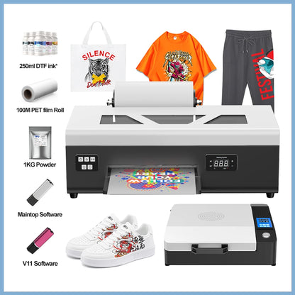 EU Warehouse DTF Printer L805 L800 A4  PET Film Printer Direct-to-Film Transfer on T-Shirts Hoodies Denim Bags Ready to Ship