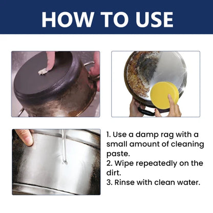 Jue-Fish Stainless Steel Cream Kitchen Utensils Pots And Pans Cooktops Heavy Oil Rust Removal  Cleaning