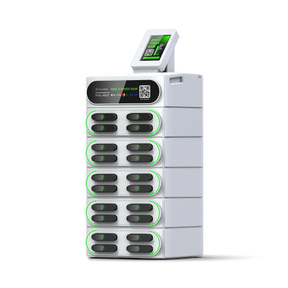 Phone Charging Shared Power Bank Station with Pos Hire Powerbank Rental 20 Slots Stack Power Bank Vending Machines