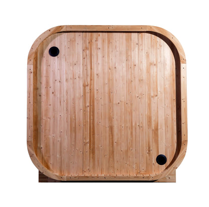 Elegant Square Home Sauna Suite Featuring a Professional Stainless Steel Heater