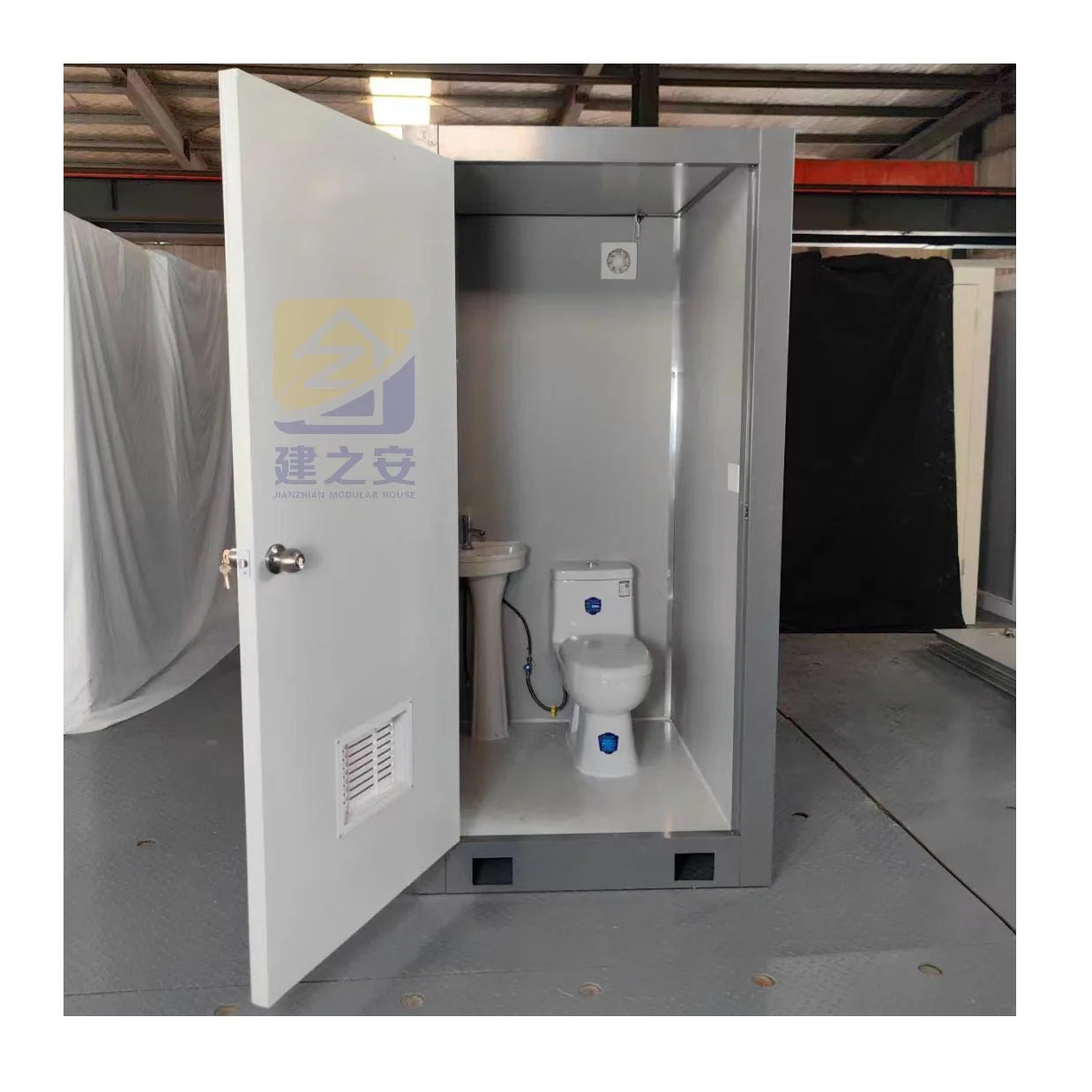High Quality Steel Mobile Toilet Bathroom Luxury Portable Toilet Pods Public Container Use on Event