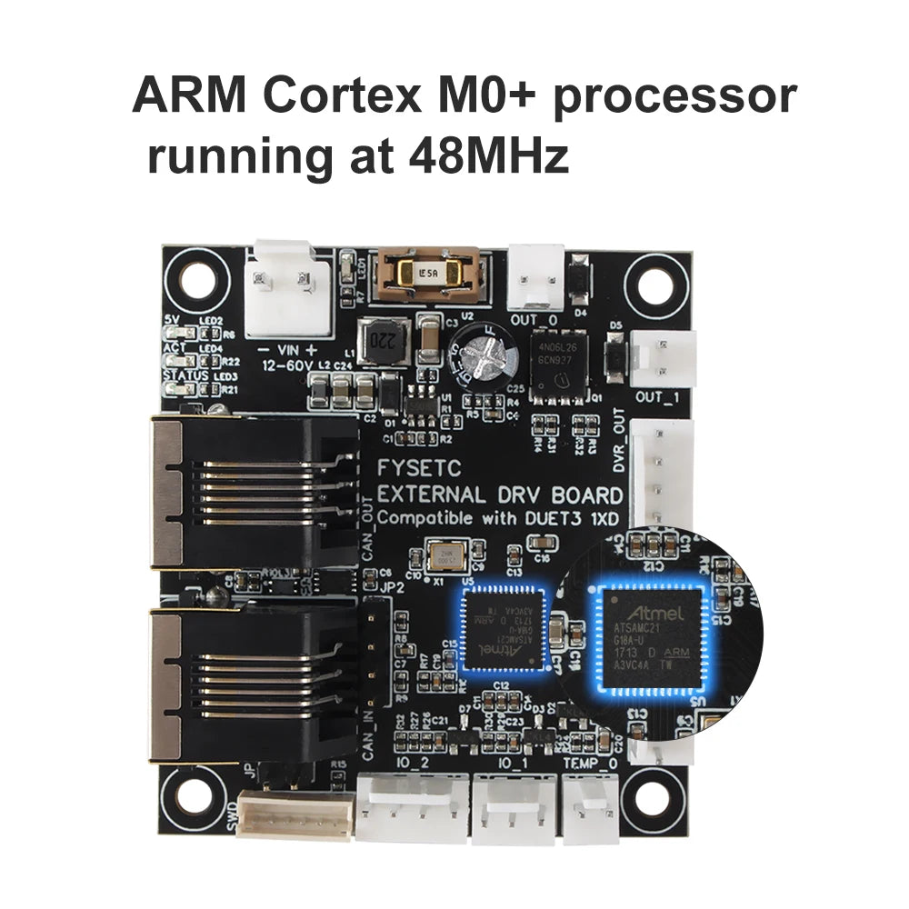 3D Printer Motherboard Clone Duet 3 Expansion Board 1XD a CAN-FD Connected Expansion Board for the Duet 3 Mainboard