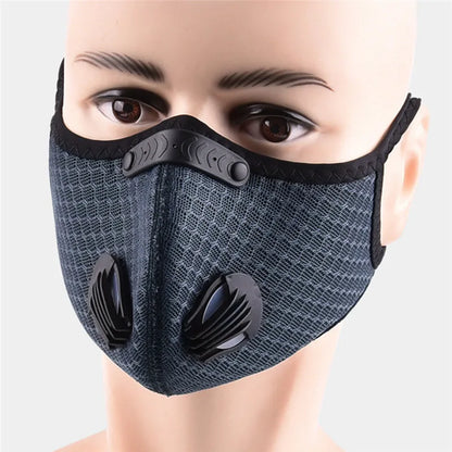 Sport Face Mask Activated Carbon Filter Dust Mask PM 2.5 Anti-Pollution Running Training MTB Road Bike Cycling Mask