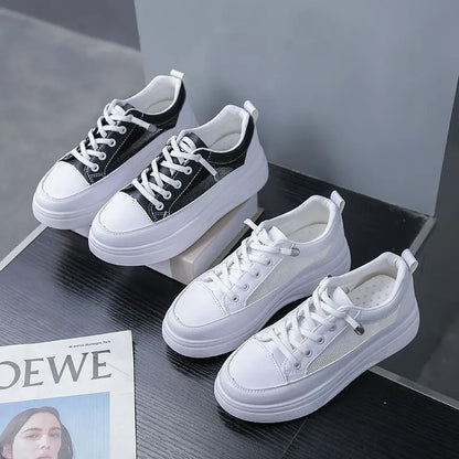 New WomanRunning Sports Shoes  Spring  Student White Board Sneakers All-match  Casual Shoes Fashion Breathable Shoes