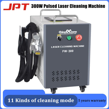 Scotle EU Warehouse 300W Air-cooled JPT 2mj 5mj 15mj Pulsed Laser Cleaning Machine Cleaner for Metal Wood Clean Oil/Paint Remove
