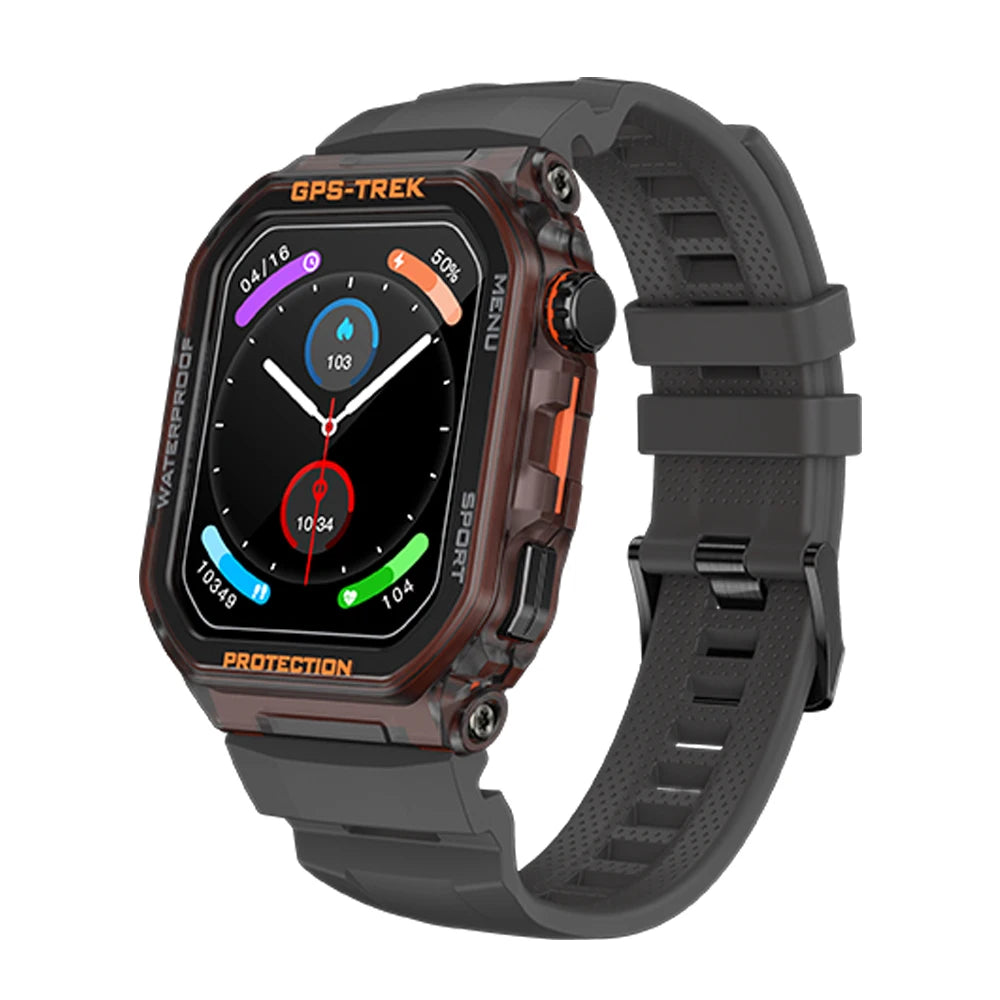 2024 FT61 Smart Watch for Men BT Call Health Monitoring 1.75inch Screen IP68 Waterproof GPS Positioning Sport Smartwatch