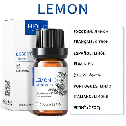 HIQILI Best Essential Oils ,100% Pure Nature for Aromatherapy | Humidifier, Massage,Diffuser, Skin & Hair Care,Perfume DIY-10ML