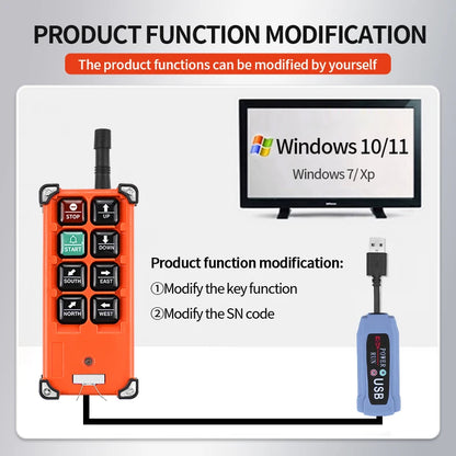 Radio Remote Control F21-E1B Overhead Crane Balance Car Wireless Remote Control of Truck Crane Remote Control Tail Lift