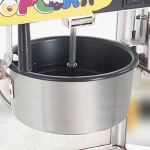 Popcorn Maker Machine1400W Hot Air Popcorn Maker Machine Commercial Popcorn Making Machine Deck Thermal Insulation System
