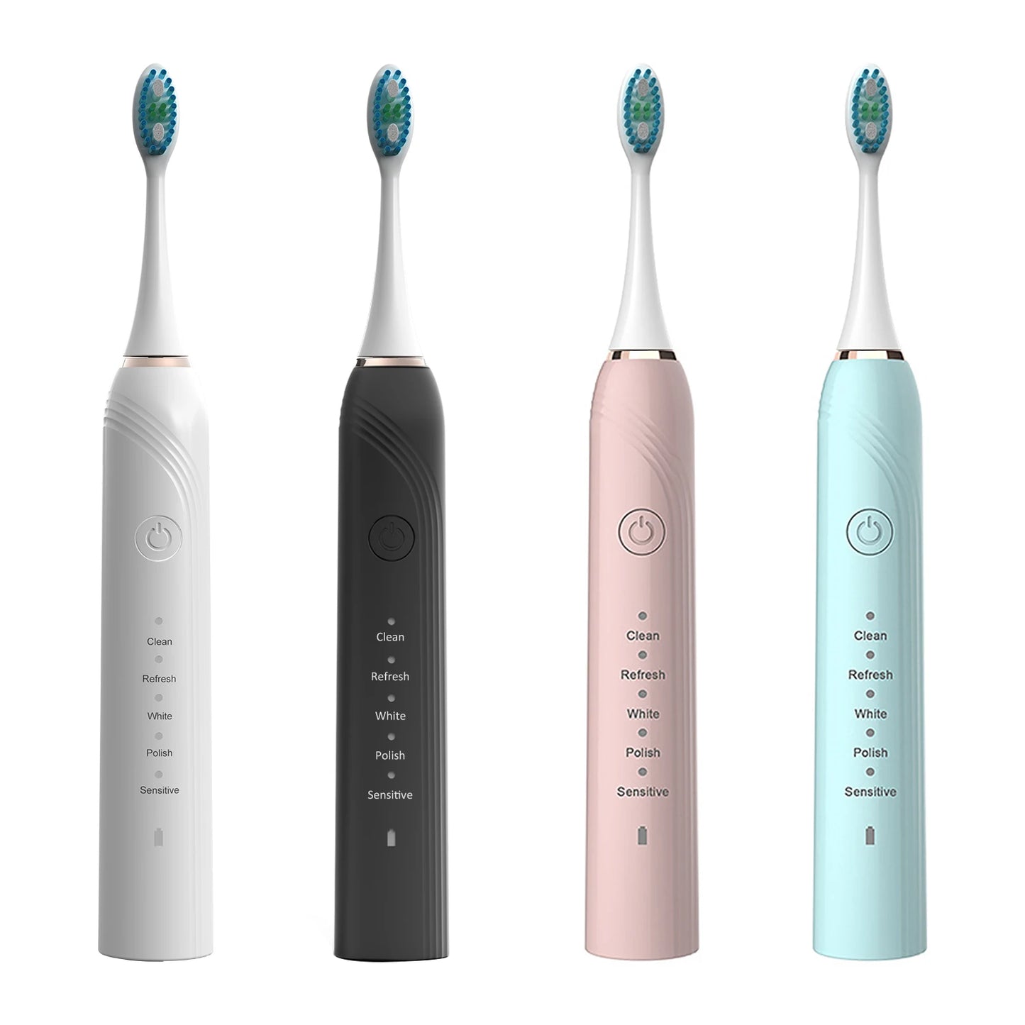 Ipx7 Adult Timer Oral Cleaning Whitening Teeth Brush Soft Bristle Sonic Electric Toothbrush