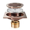 HIDEEP Modern Chrome Plated Brass 4 Inch Anti-Odor Floor Drain for Bathroom Kitchen & Hotel