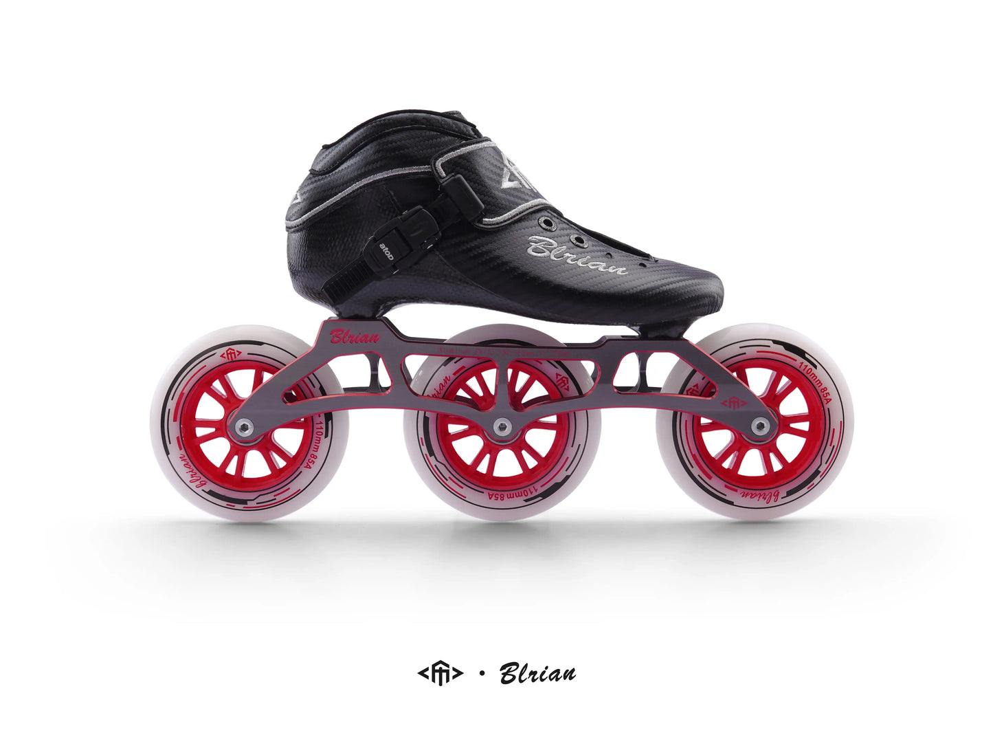 Professional Level Carbon Fiber Inline Speed Skates 5 Colors 110mm*3 PU Alloy Wheel Material Outdoor Speed Roller Shoes Skates