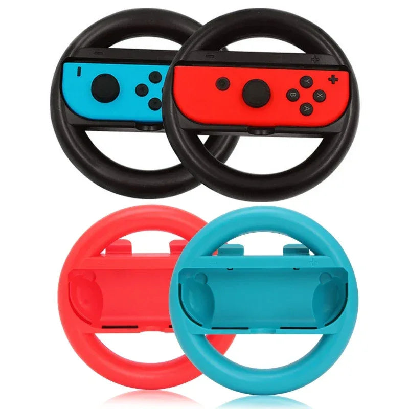 2pcs Racing Steering Wheel for Nintendos Nintend Switch Joy con Controller Handle Grips for Nitendo Switch Games ABS Material