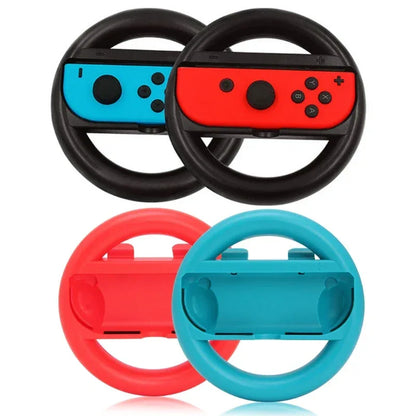 2pcs Racing Steering Wheel for Nintendos Nintend Switch Joy con Controller Handle Grips for Nitendo Switch Games ABS Material