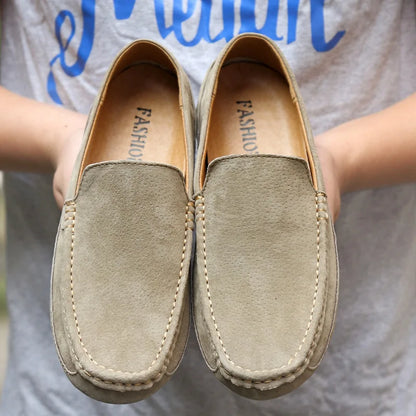 Suede Leather Man Loafers Luxury 2021 Casual Shoes For Men Boat Shoes Handmade Men Slipon Driving Shoes Male Moccasins Zapatos99