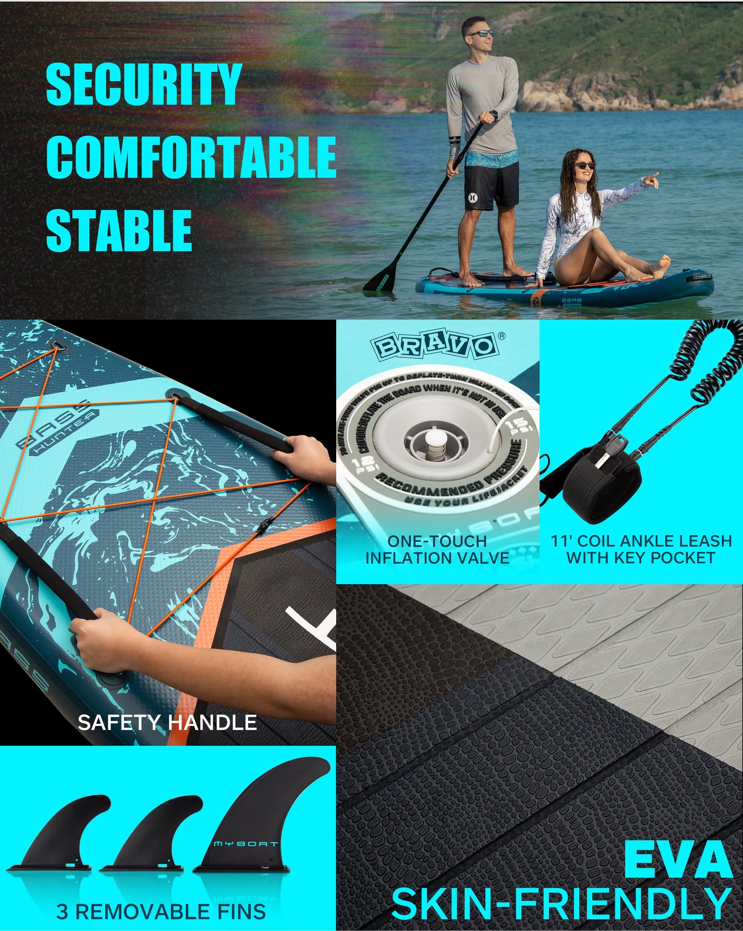 EU Local Stock Freeshipping MYBOAT Inflatable Paddle Board HOT WELDING SEAM Tabla De sup Waterplay Surfing Stand up Paddle Board