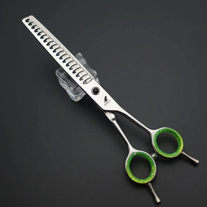 7.0 Inch Scissors Pet Grooming Dense Fishbown Teeth Scissors Set  shear   4 Scissors in  Set PTS-015