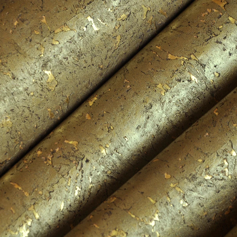 Mywind Free Sample Natural  Aspen Gold Bottom Harvest Gold Luxury 100% Material 3D Design Home Decor Cork Wallcoverings
