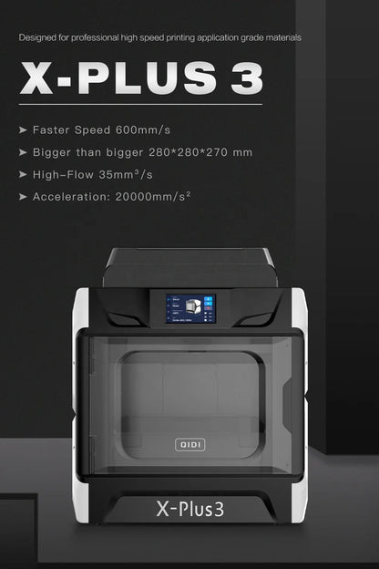QIDI TECH X-PLUS 3 3D Printer High Speed Printing 600mm/s Large Print Size 280*280*270mm