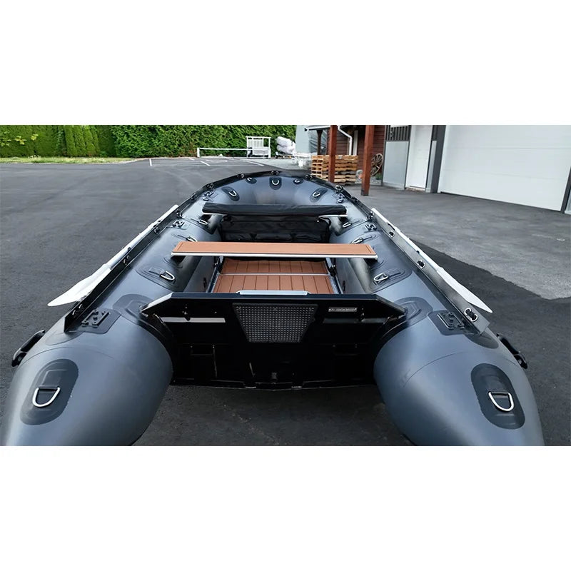Hot Sale China Factory 18ft SFB-550 Thickened PVC Tube Aluminum Floor Fishing Boat with Reinforced Aluminum Transom