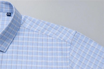 6XL 7XL 8XL 9XL 10XL Elegant Classic Youth Men's Business Casual Striped Long Sleeve Shirt Autumn Brand big Size Loose Shirt
