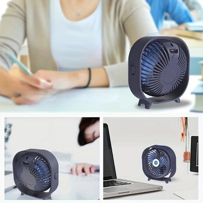 New Desktop Small Fan Rechargeable USA Stock Free Shipping Desktop Fan Portable Office Dormitory Home Sports Car Mini Fan