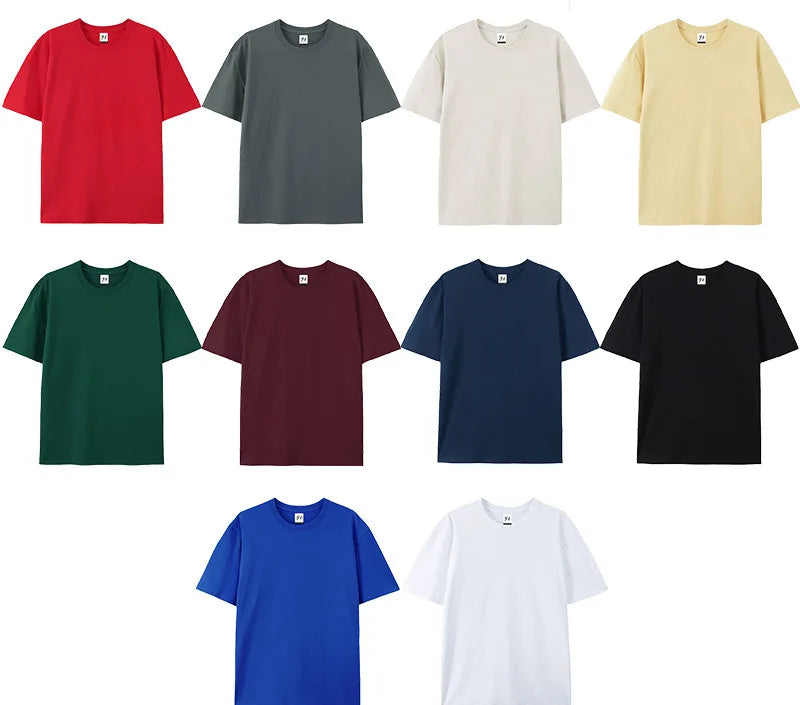 USA Stock High Quality 160g 100% Cotton Factory Price Manufacturer Custom Logo Printing T-Shirt Plain Unisex Women Men Tshirt