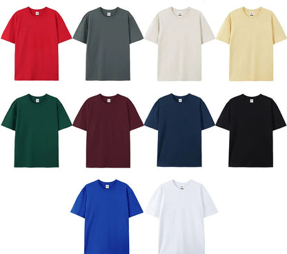 USA Stock High Quality 160g 100% Cotton Factory Price Manufacturer Custom Logo Printing T-Shirt Plain Unisex Women Men Tshirt