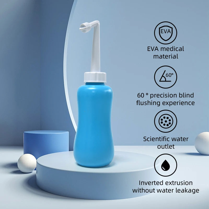 Upside Eco-Friendly Travel Shattaf Bidet Bottle Handheld Portable Toilet Bathroom Use Personal Peri Bottle for Postpartum Care
