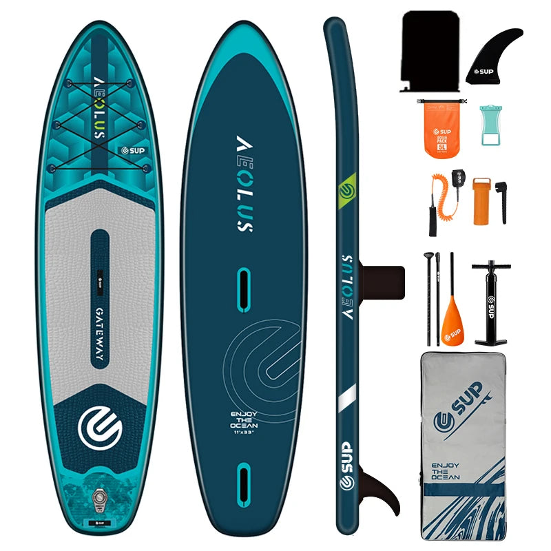 E SUP Ultra Stable 11ft SUP Sailboard 2 Fins Inflate Wind Surf Board  Cost-Effective  Waterplay Surfing