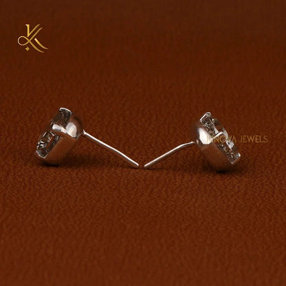 Luxury Gold Stud Earrings for Women 4.5-5.4 TCW Halo Set Diamonds Rhodium/Platinum/Rose Gold/Gold Plated for Wedding Gift