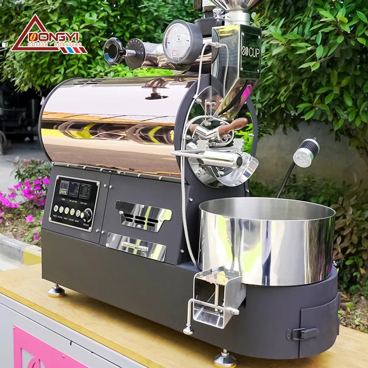 DONGYI Electric&Gas Type 1 kg 2kg 3kg 5kg 6kg Coffee Roaster with Manual Damper