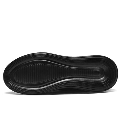 Small Low MOQ Brand Logo Custom Men Fashion Casual Sneakers Full Sole Air Cushion Light Knitted Sports Running Shoes for Man