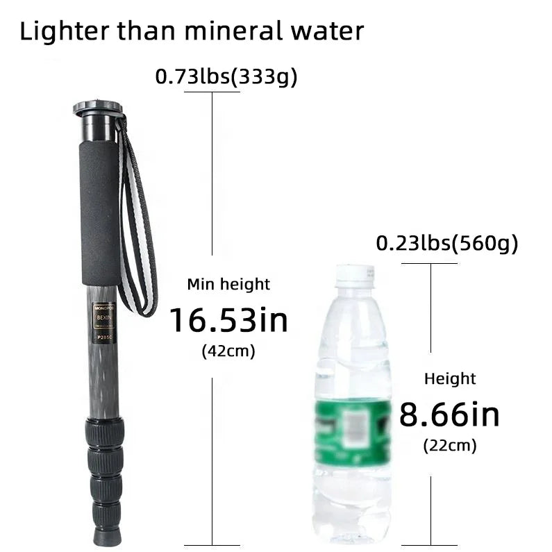 BEXIN Wholesale Professional Flexible Lightweight Portable Camera Carbon Fiber Monopod for Dslr Camera Photography