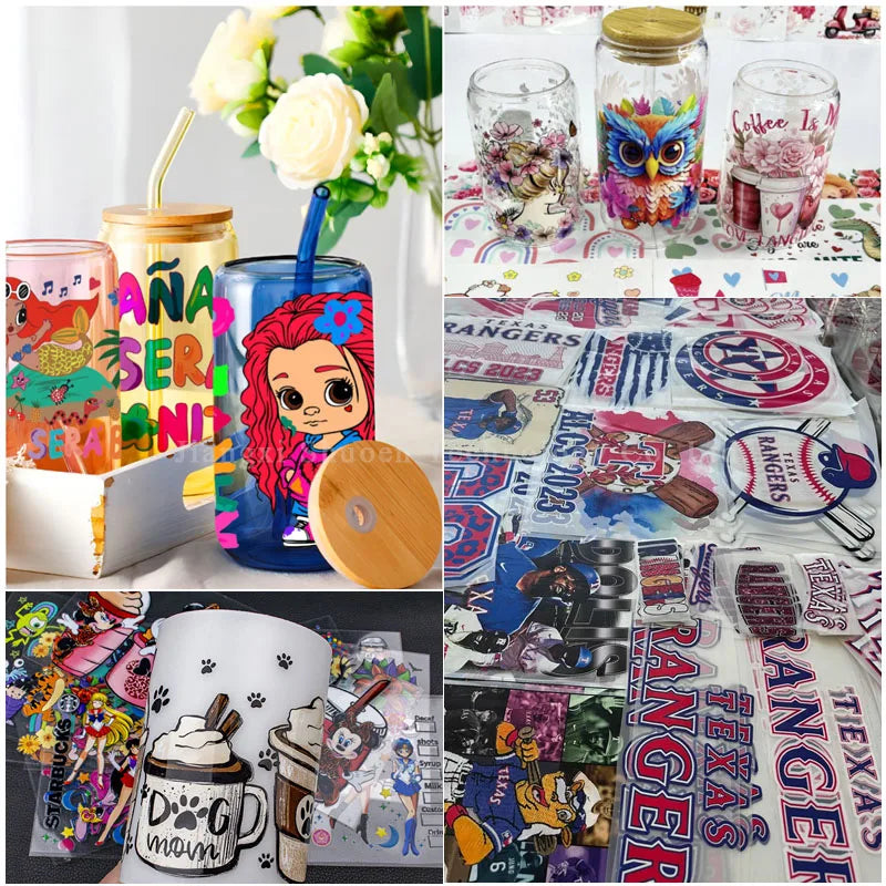 The Popular A3 Size UV  DTF Printer 6 Digital  Logo Printing Machine Glass Metal Leather Phone Case UV Flatbed Printer Machine