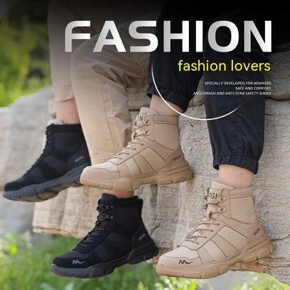 Diansen 211 Men's 48 Plus Size Anti-Puncture Security Boots & Work Safety Sneakers with Steel Toe Work Boots