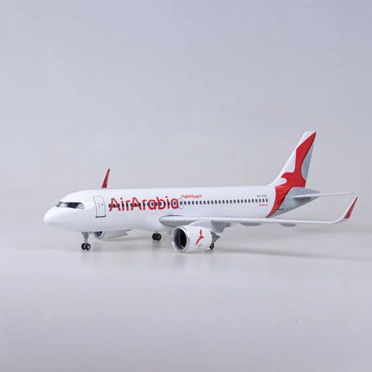 1/80 Arabia Airbus A320 47cm Diecast Aircraft Business Gift ABS Airplane Model Airbus A320 Arabia Airlines by PDG ibma