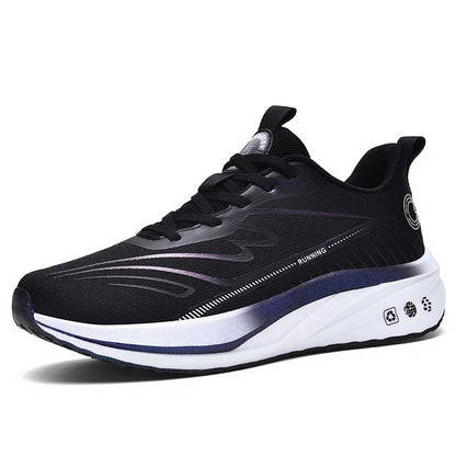 Premium Breathable Mesh Running Shoes Lightweight Carbon Fiber High-Traction Outsole US 13/ EU 47-48 Winter Anti-Slip Foam