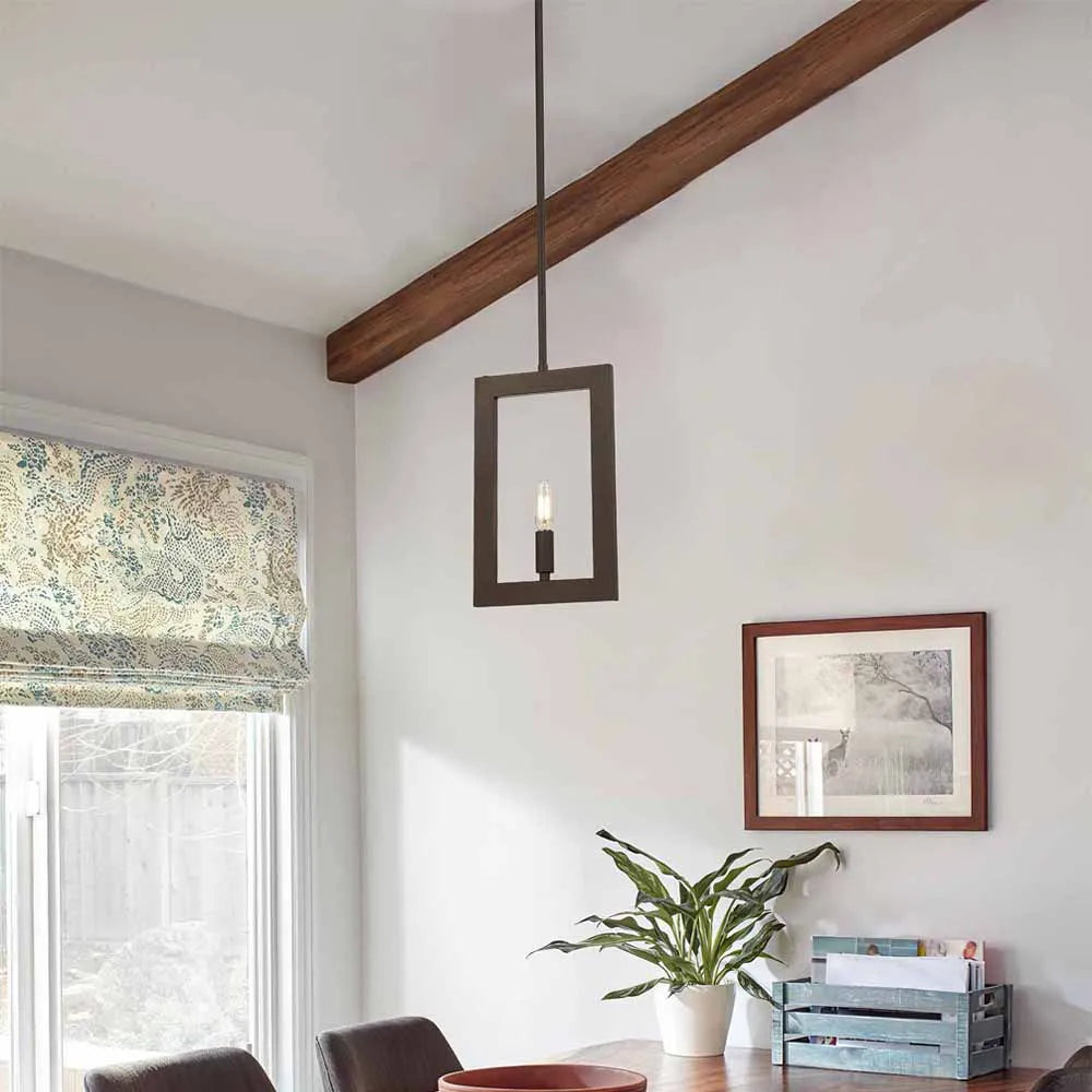 2025 Farmhouse Dimmer Decor Indoor Single Retro Pendant Light Black Iron Hanging Pendant Lights for Kitchen Dining Restaurant